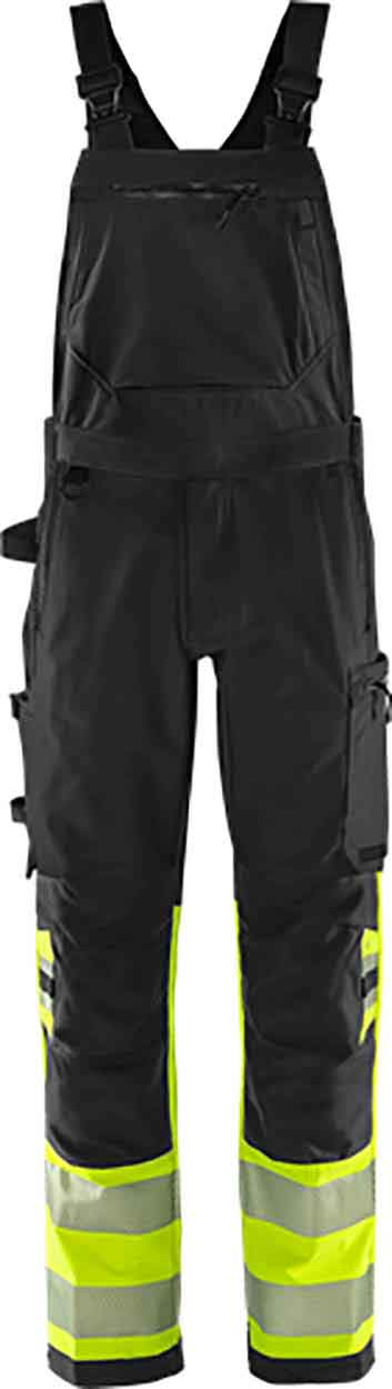 Fristads High vis Green stretch bib'n'brace class 1 1032 GSTP