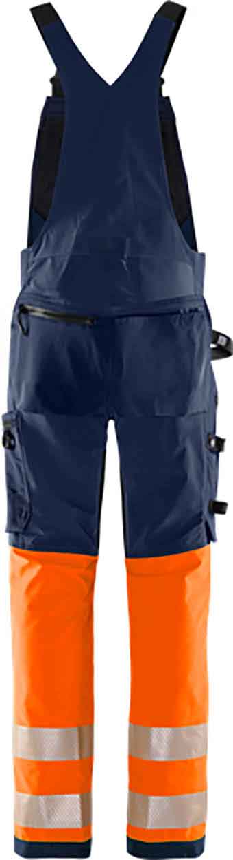 Fristads High vis Green stretch bib'n'brace class 1 1032 GSTP