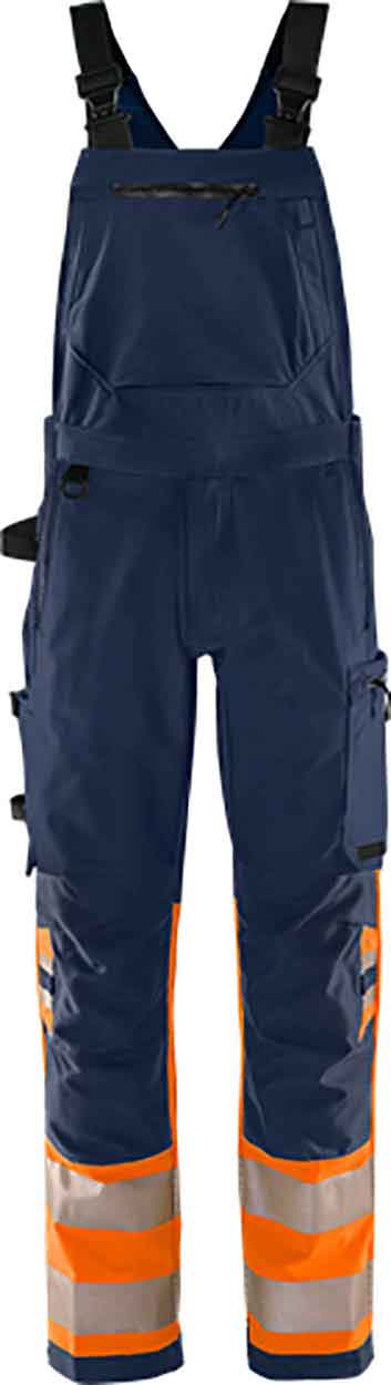 Fristads High vis Green stretch bib'n'brace class 1 1032 GSTP