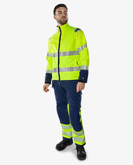 Fristads High vis Green stretch jacket class 3 4647 GSTP