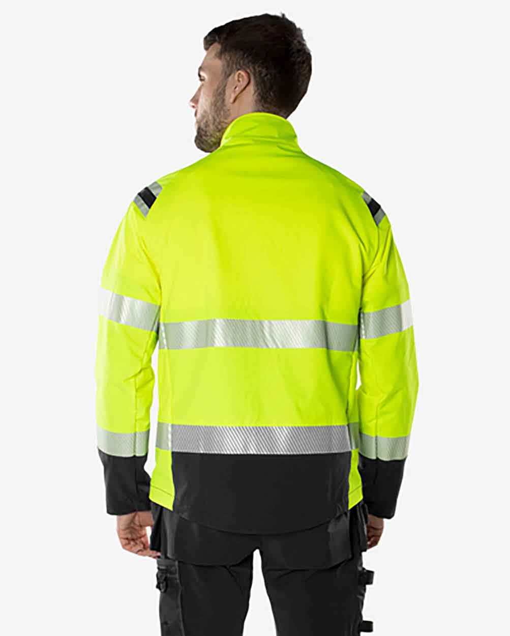 Fristads High vis Green stretch jacket class 3 4647 GSTP