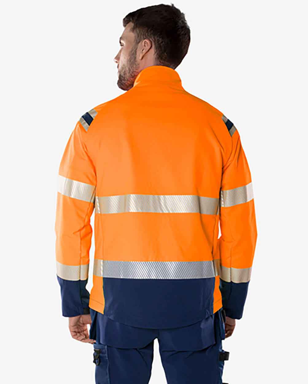 Fristads High vis Green stretch jacket class 3 4647 GSTP