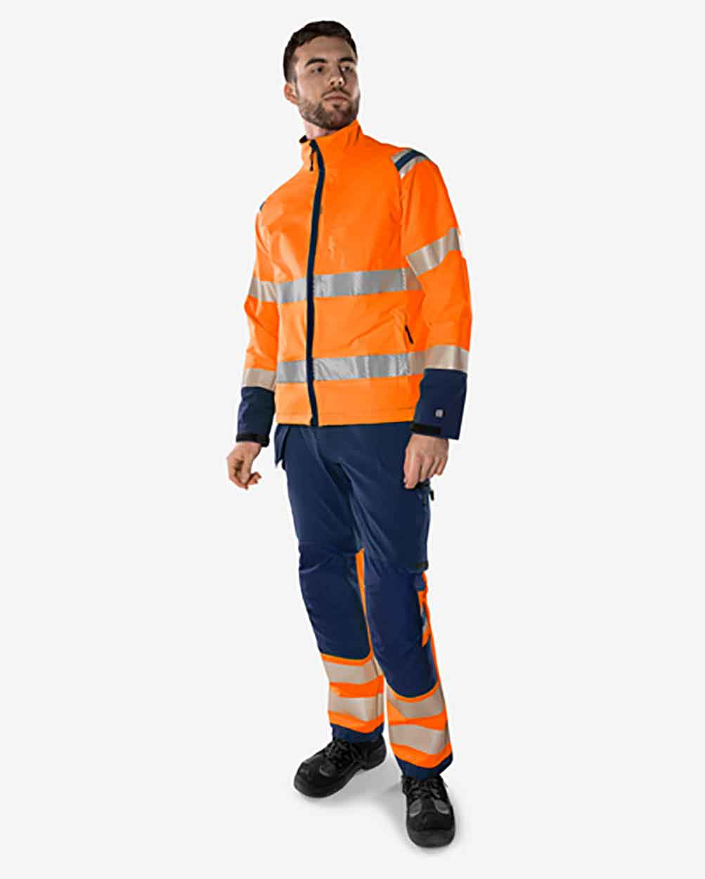 Fristads High vis Green stretch jacket class 3 4647 GSTP