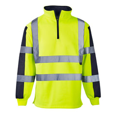 Supertouch HVRS1 Hi Vis 2 Tone Orange Rugby Shirt