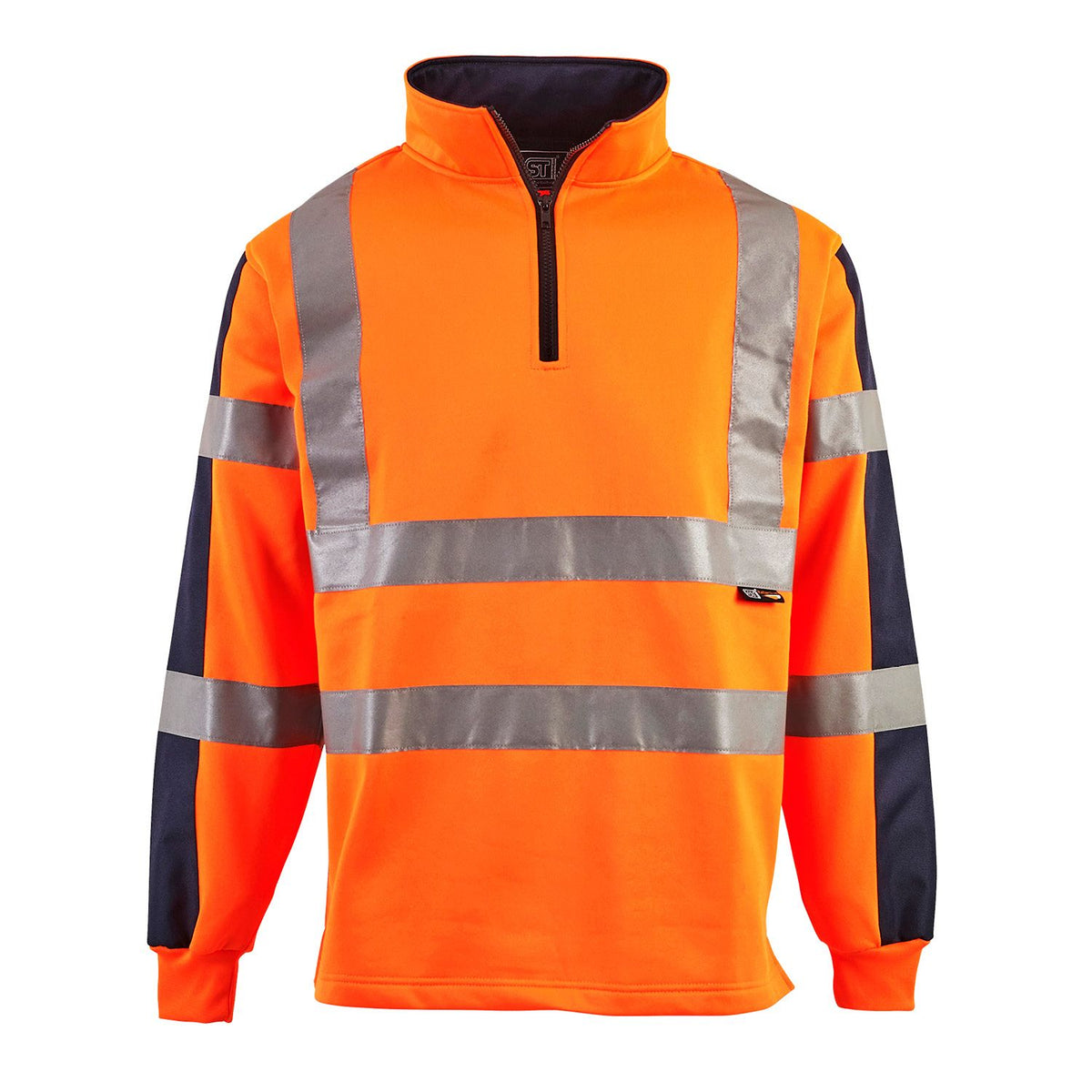 Supertouch HVRS1 Hi Vis 2 Tone Orange Rugby Shirt