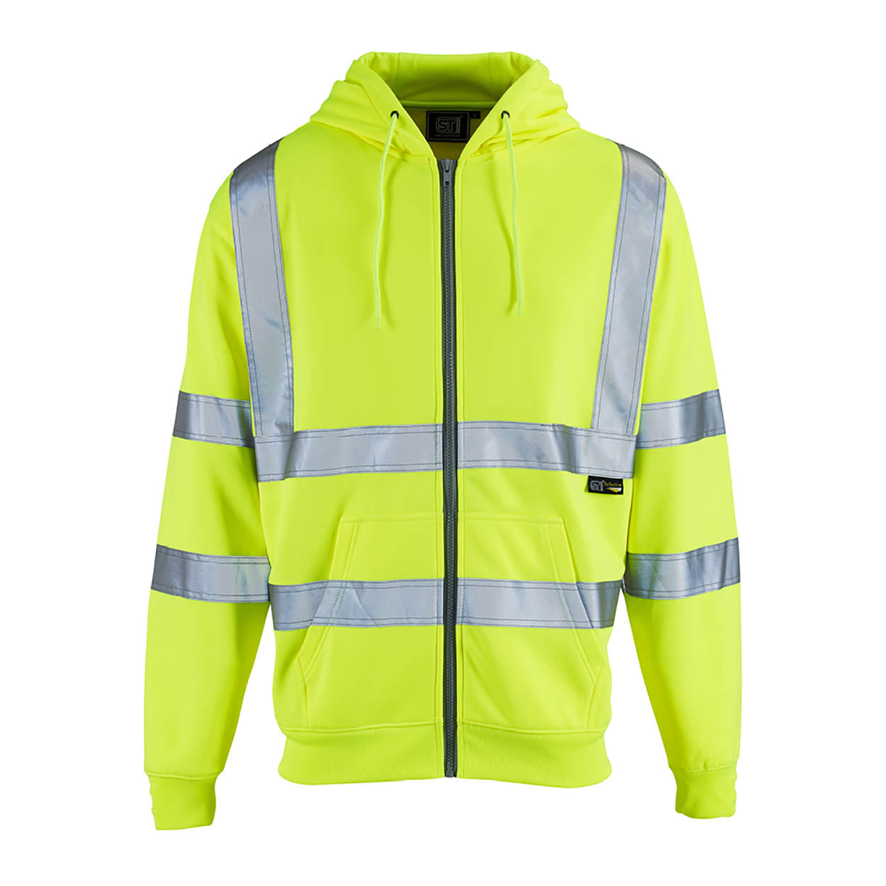 Supertouch HVZH1 Hi Vis Zipped Hoodie