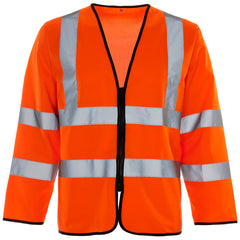 Supertouch 32681-7 Hi Vis Long Sleeved Vest - Zip