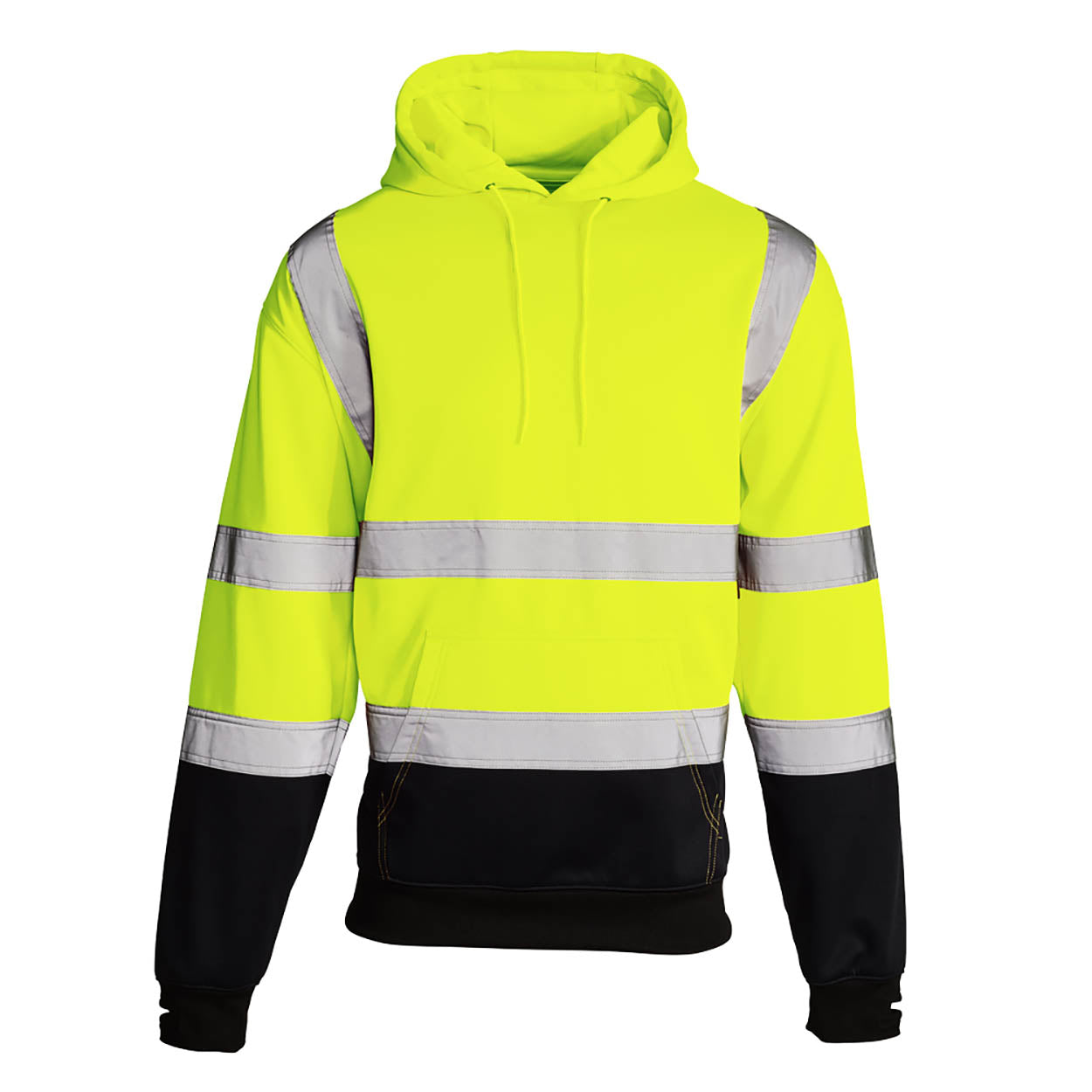 Supertouch H112 Hi Vis 2 Tone Hooded Sweatshirt