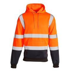 Supertouch H112 Hi Vis 2 Tone Hooded Sweatshirt
