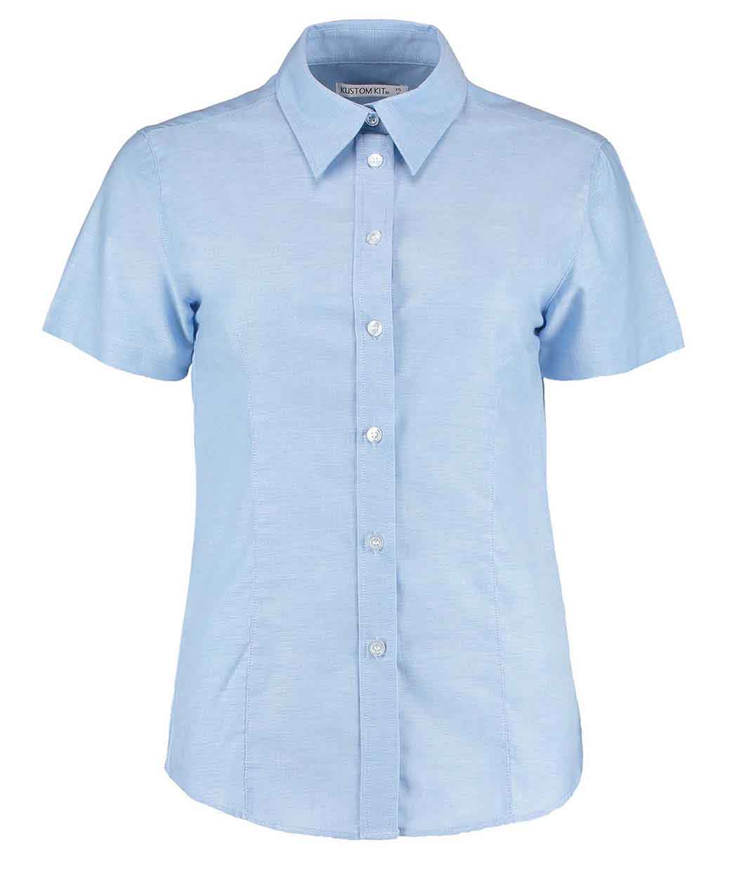 Kustom Kit K360 Ladies Short Sleeve Workwear Oxford Shirt