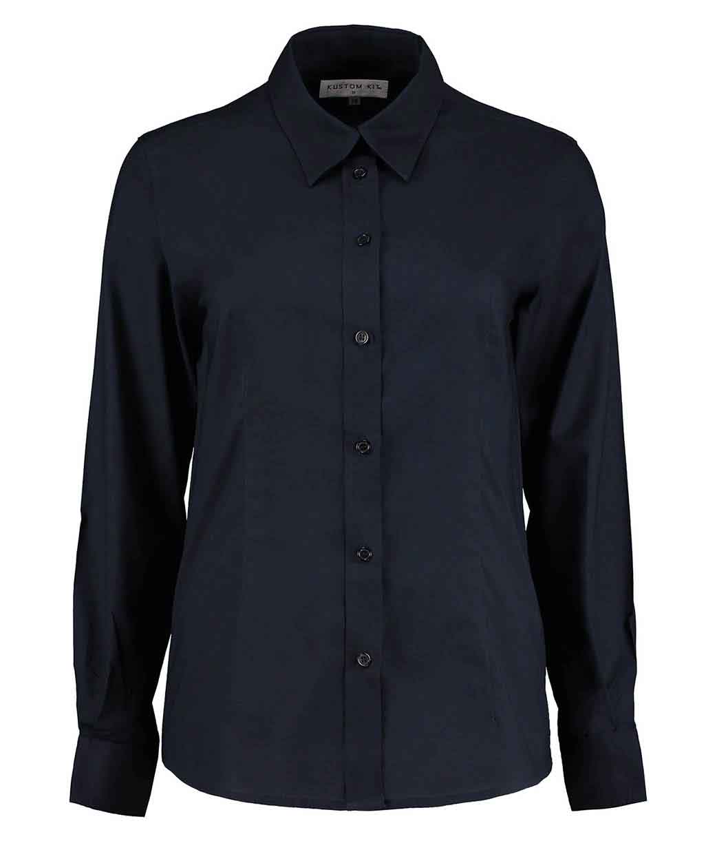 Kustom Kit K361 Ladies Long Sleeve Workwear Oxford Shirt