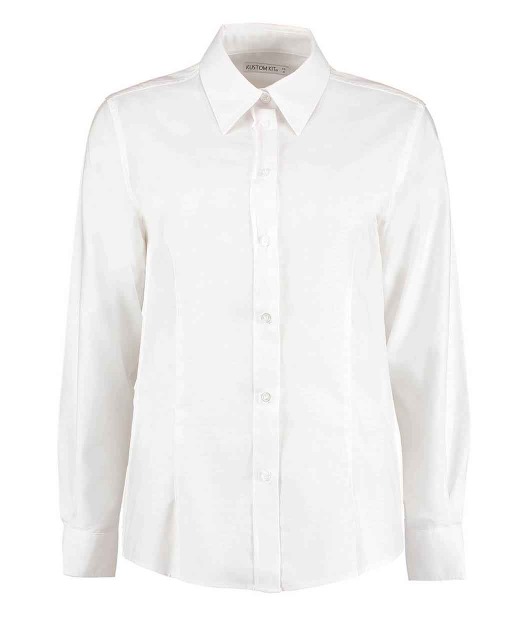 Kustom Kit K361 Ladies Long Sleeve Workwear Oxford Shirt