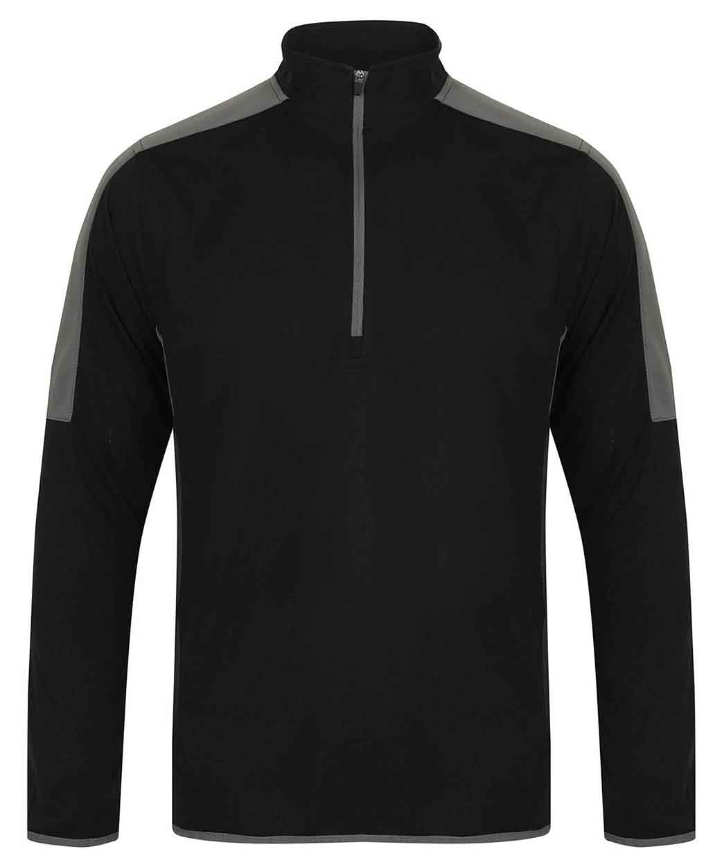 Finden & Hales LV571 ¼ zip mid-layer with contrast panelling