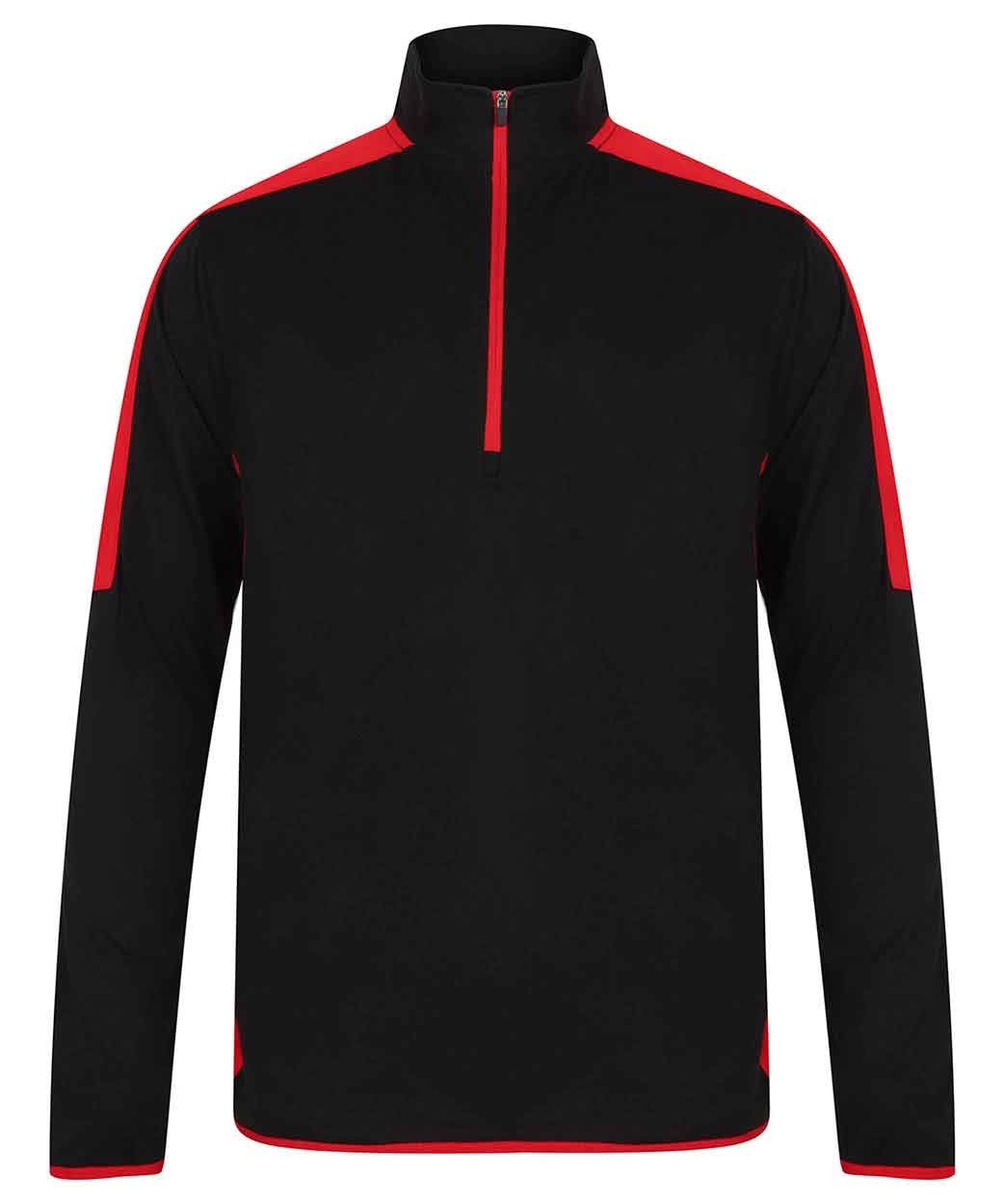 Finden & Hales LV571 ¼ zip mid-layer with contrast panelling