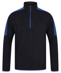 Finden & Hales LV571 ¼ zip mid-layer with contrast panelling