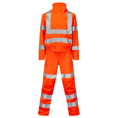 Leo Honeychurch EcoViz 10KX Performance+ Women's Breathable 2-Part Coverall Orange