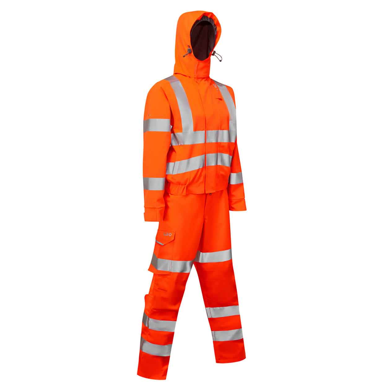 Leo Honeychurch EcoViz 10KX Performance+ Women's Breathable 2-Part Coverall Orange