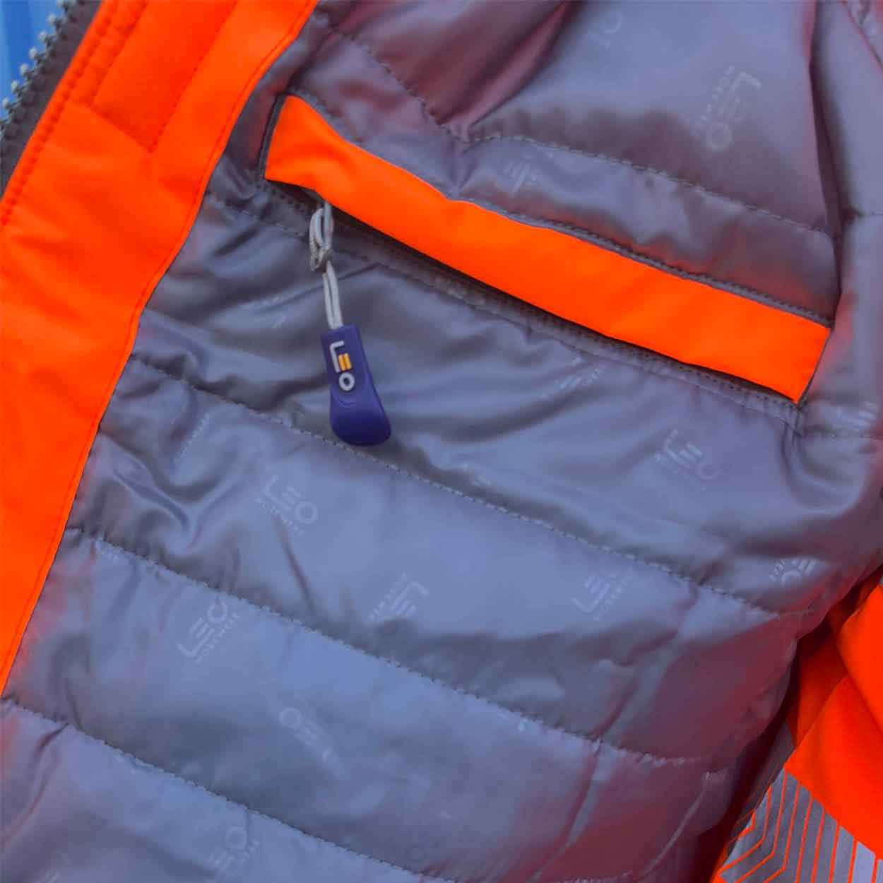 Leo Cheristow EcoViz 4K Women's Baffle Lined Anorak Orange