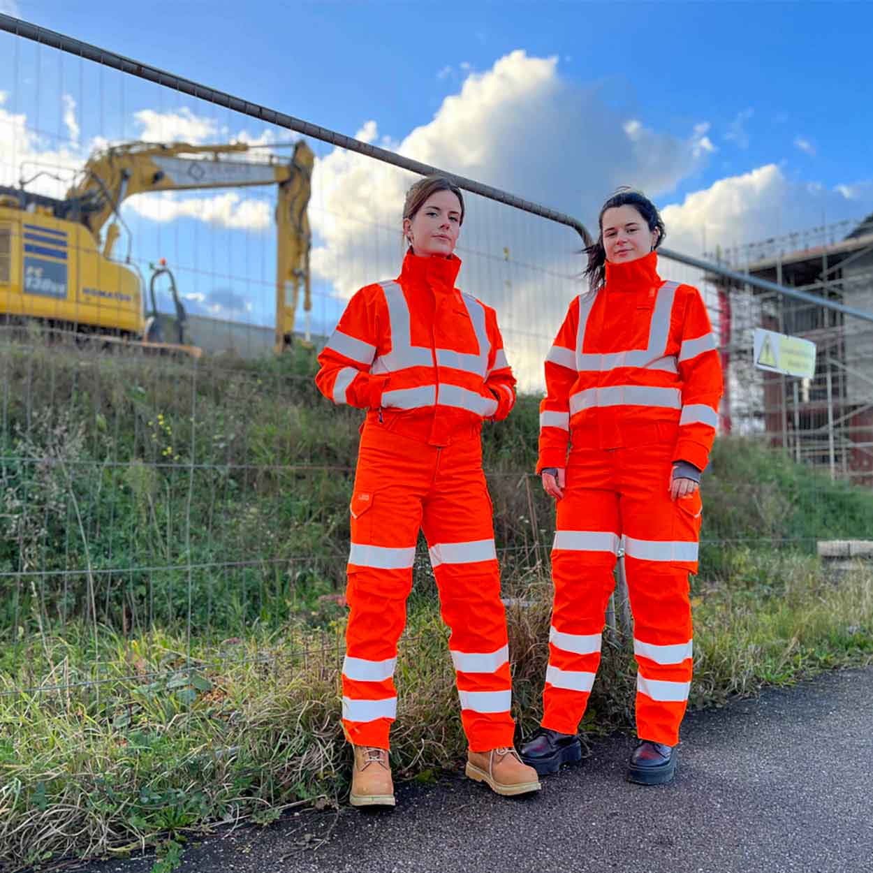 Leo Honeychurch EcoViz 10KX Performance+ Women's Breathable 2-Part Coverall Orange