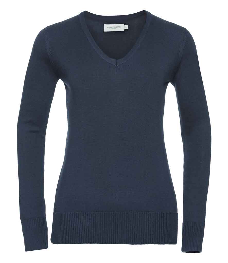 Russell Collection 710F Ladies V Neck Sweater