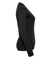Russell Collection 715F Ladies V Neck Cardigan