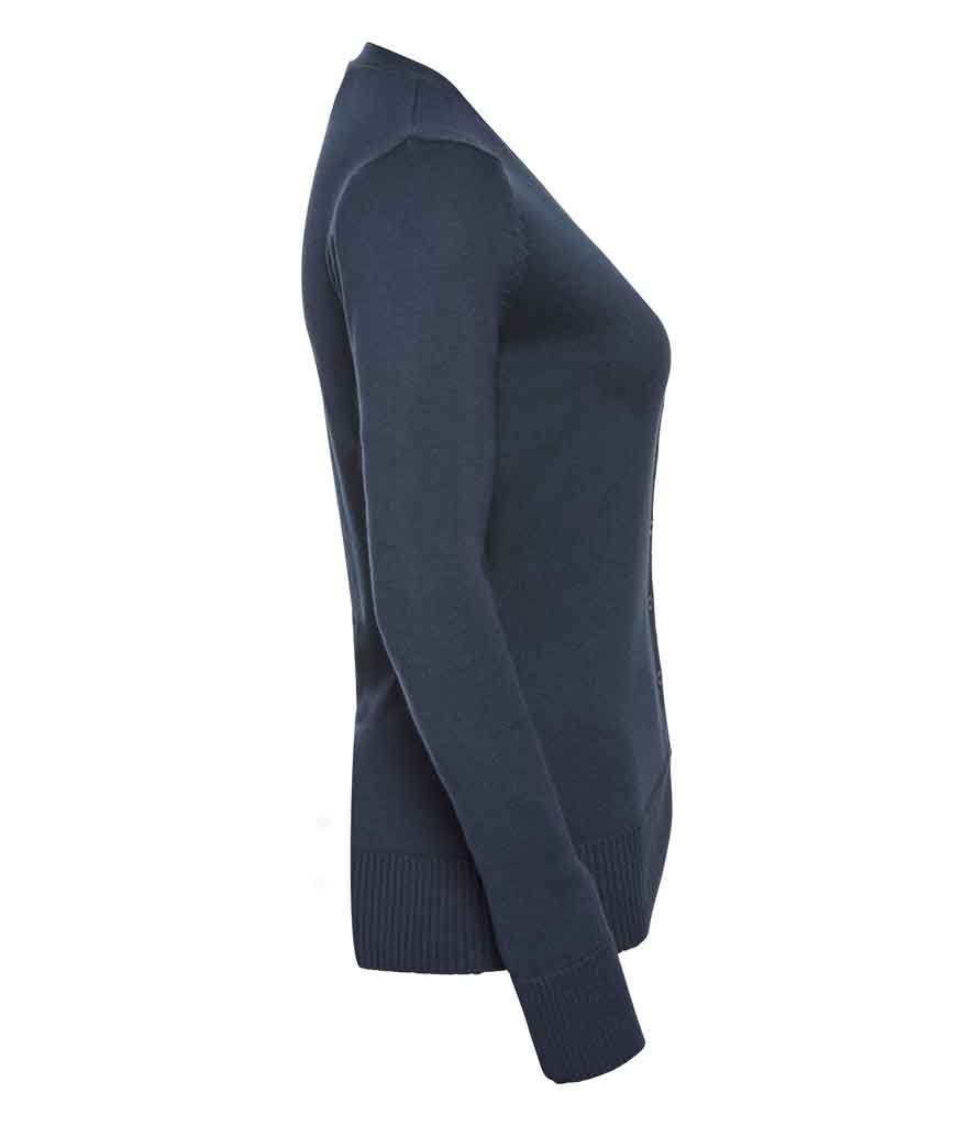 Russell Collection 715F Ladies V Neck Cardigan