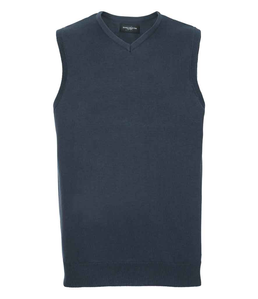 Russell Collection 716M Sleeveless V Neck Sweater