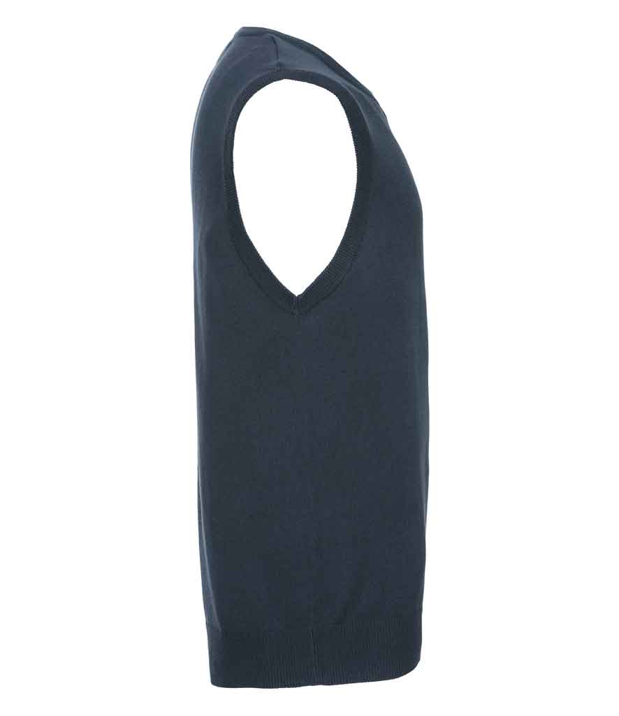 Russell Collection 716M Sleeveless V Neck Sweater