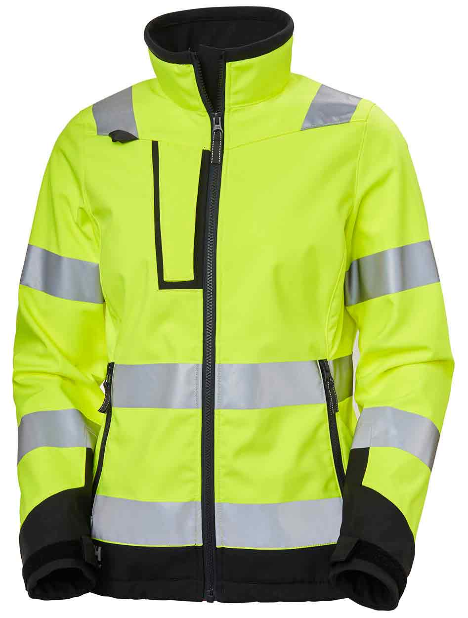 Helly Hansen 74098 Womens Luna Hi Vis Softshell Jacket