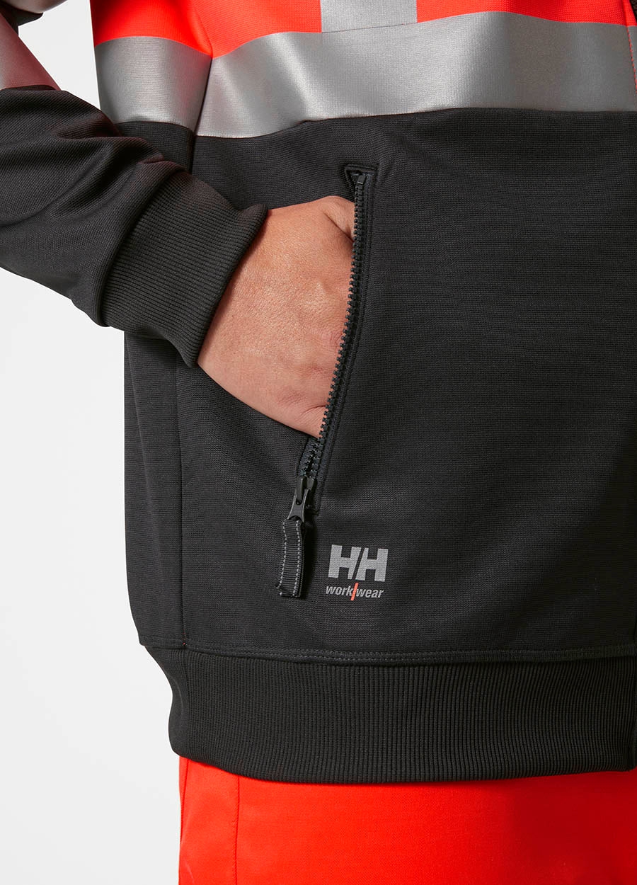 Helly Hansen Workwear 79258 Addvis Zip Sweatshirt Class 1
