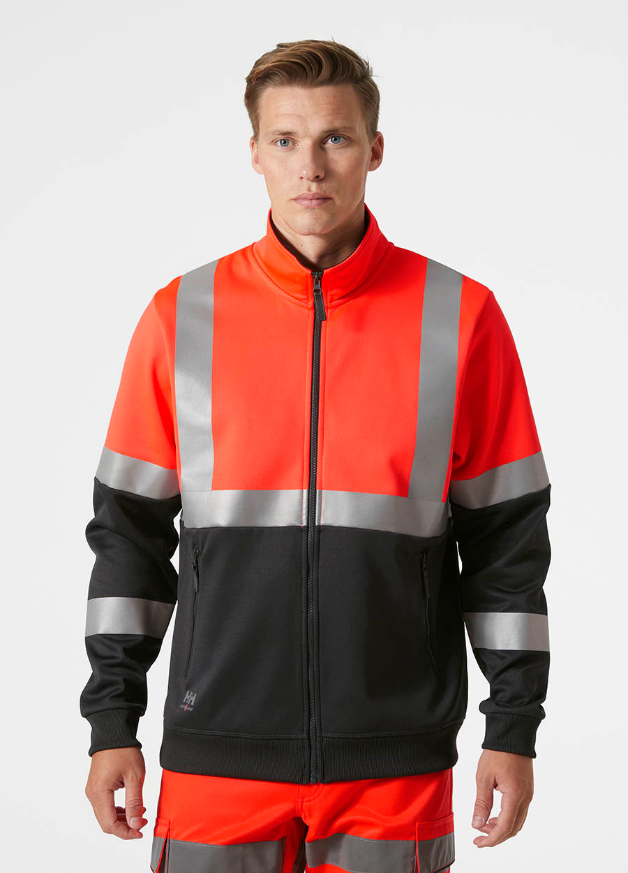 Helly Hansen Workwear 79258 Addvis Zip Sweatshirt Class 1