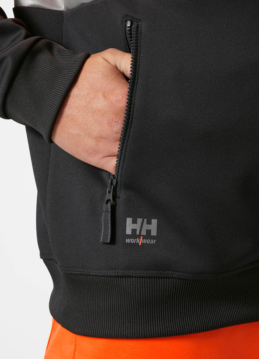 Helly Hansen Workwear 79258 Addvis Zip Sweatshirt Class 1