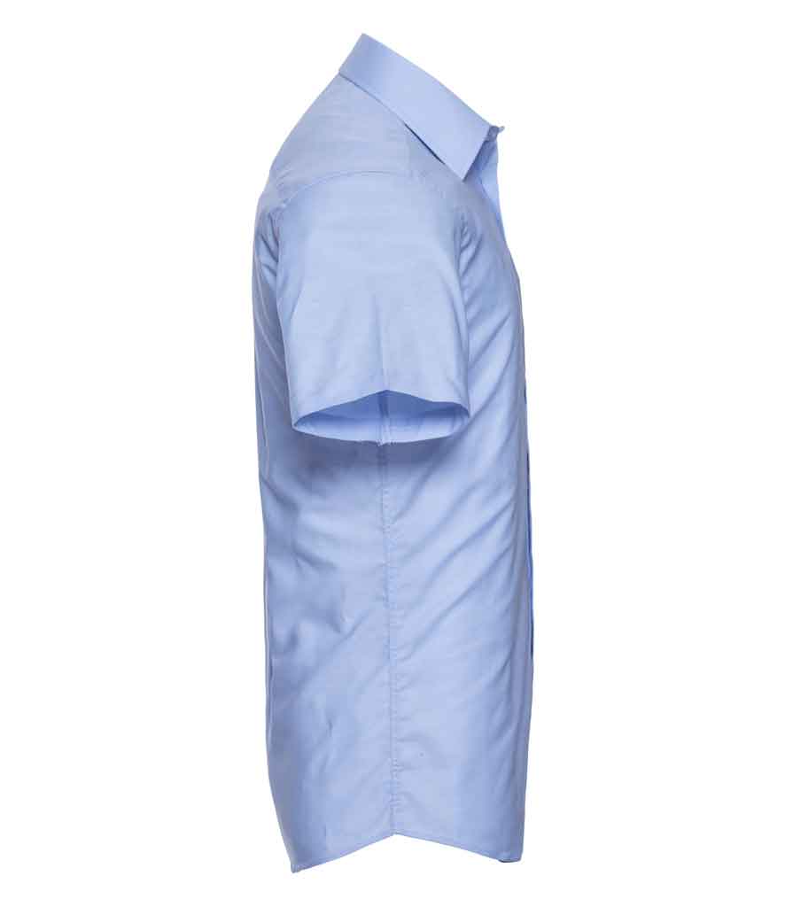 Russell Collection 923M Short Sleeve Tailored Oxford Shirt