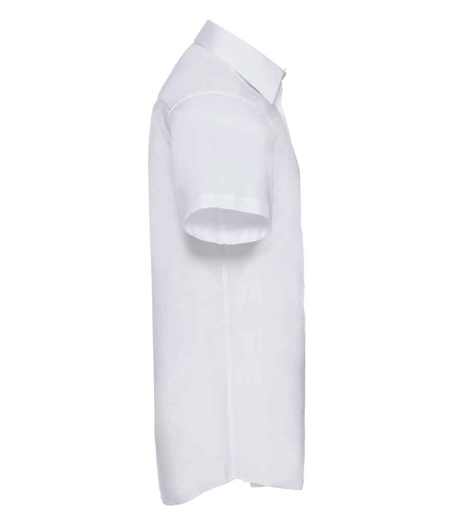 Russell Collection 923M Short Sleeve Tailored Oxford Shirt