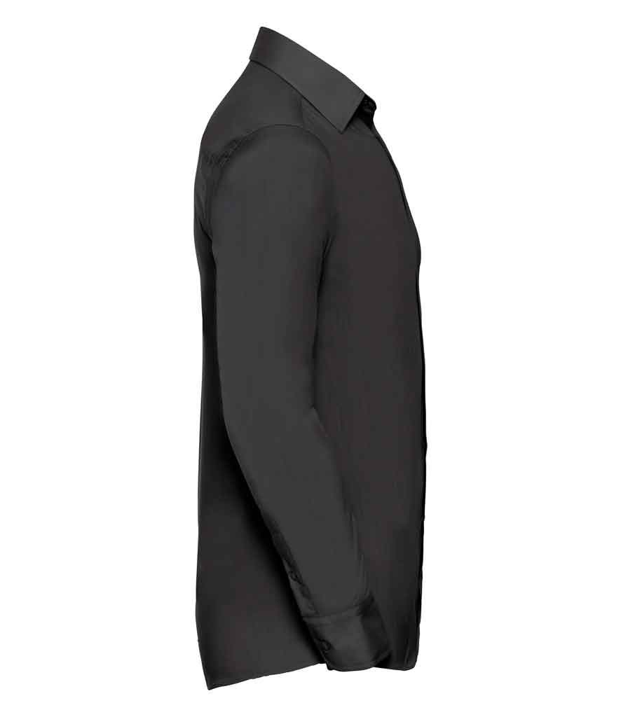 Russell Collection 924M Long Sleeve Tailored Poplin Shirt