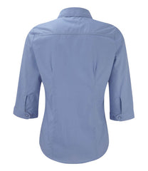 Russell Collection 926F Ladies 3/4 Sleeve Poplin Shirt