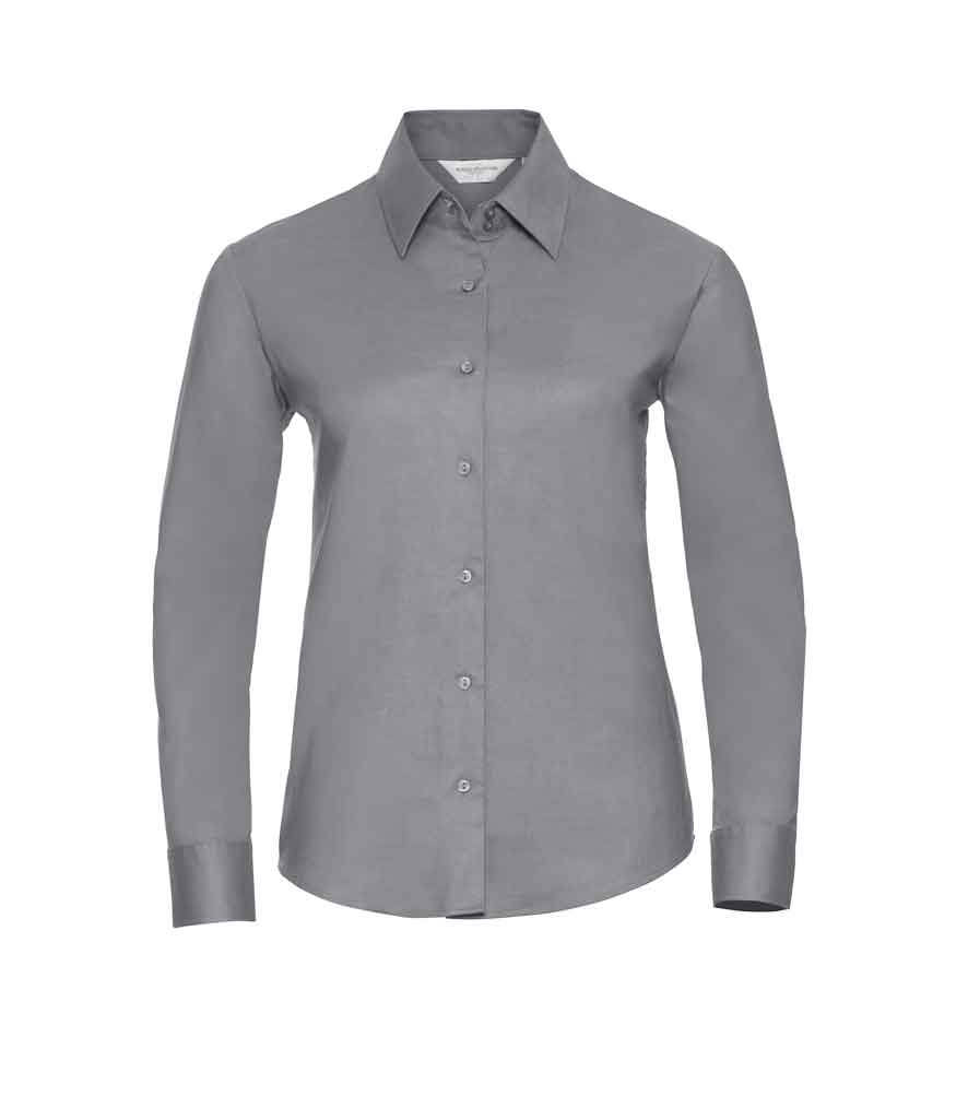 Russell Collection 932F Ladies Oxford Long Sleeve Shirt