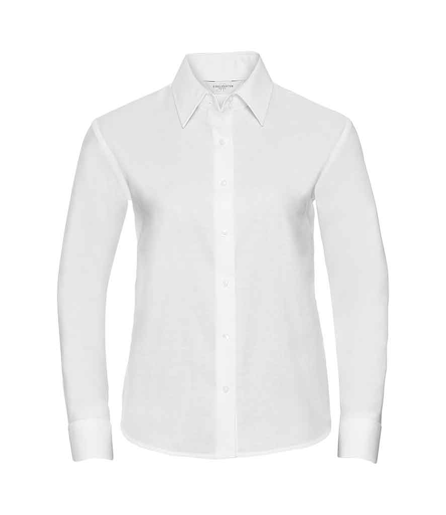 Russell Collection 932F Ladies Oxford Long Sleeve Shirt