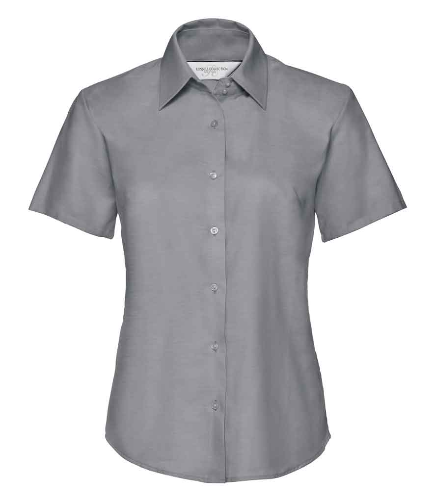 Russell Collection 933F Ladies Short Sleeve Oxford Shirt