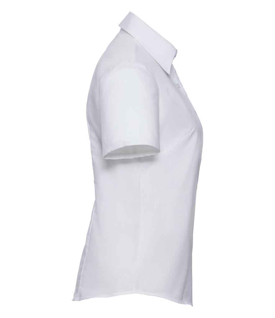 Russell Collection 933F Ladies Short Sleeve Oxford Shirt