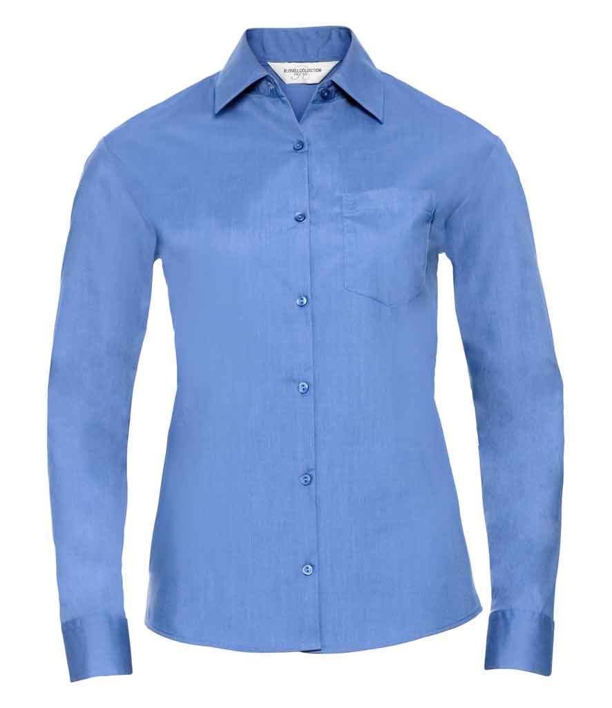Russell Collection 934F Ladies Long Sleeve Shirt