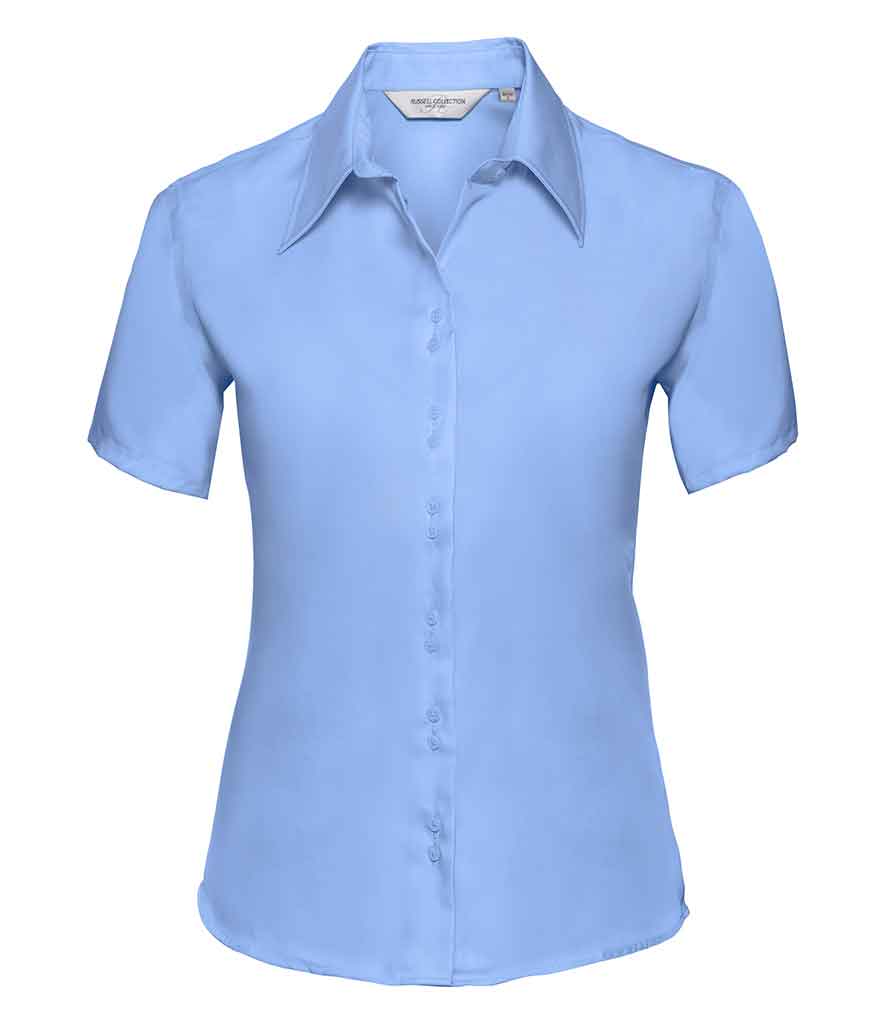 Russell Collection 957F Ladies Short Sleeve Ultimate Non-Iron Shirt