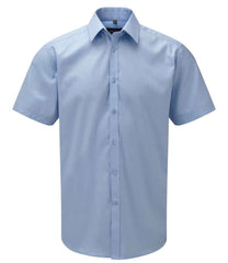 Russell Collection 963M Short Sleeve Herringbone Shirt