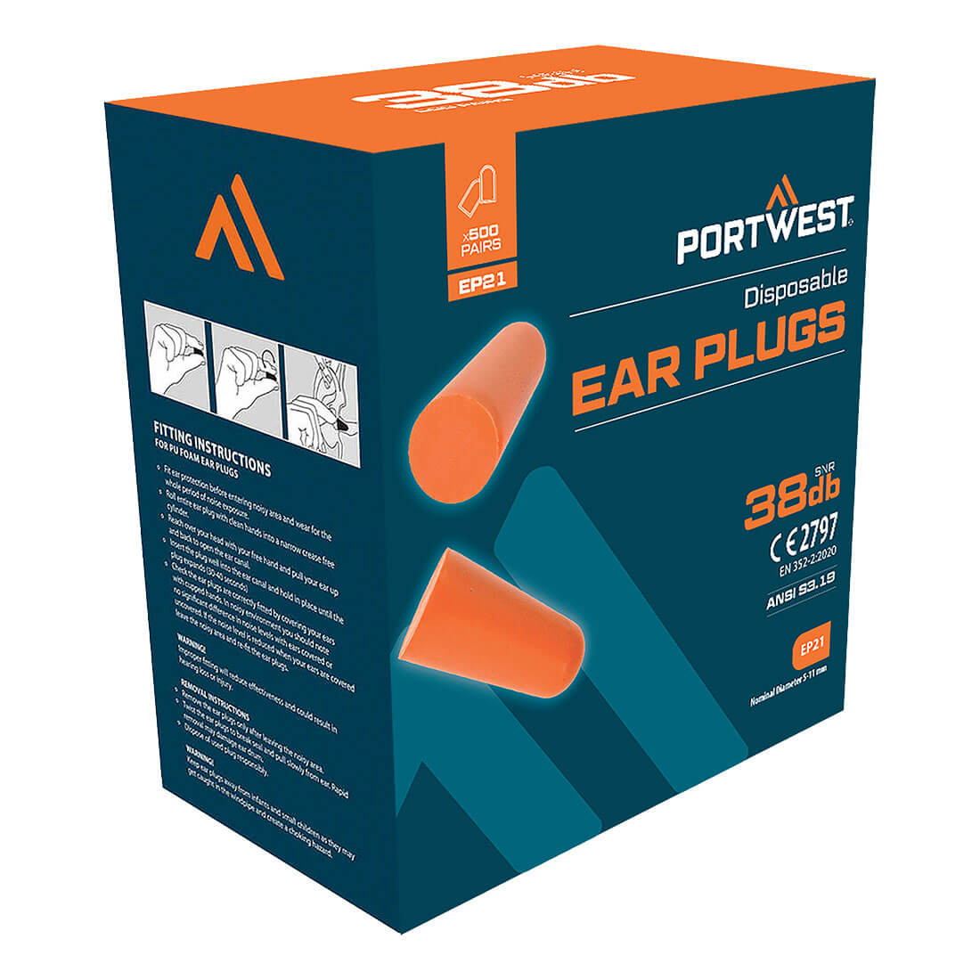Portwest EP21 Ear Plug Dispenser Refill Pack.