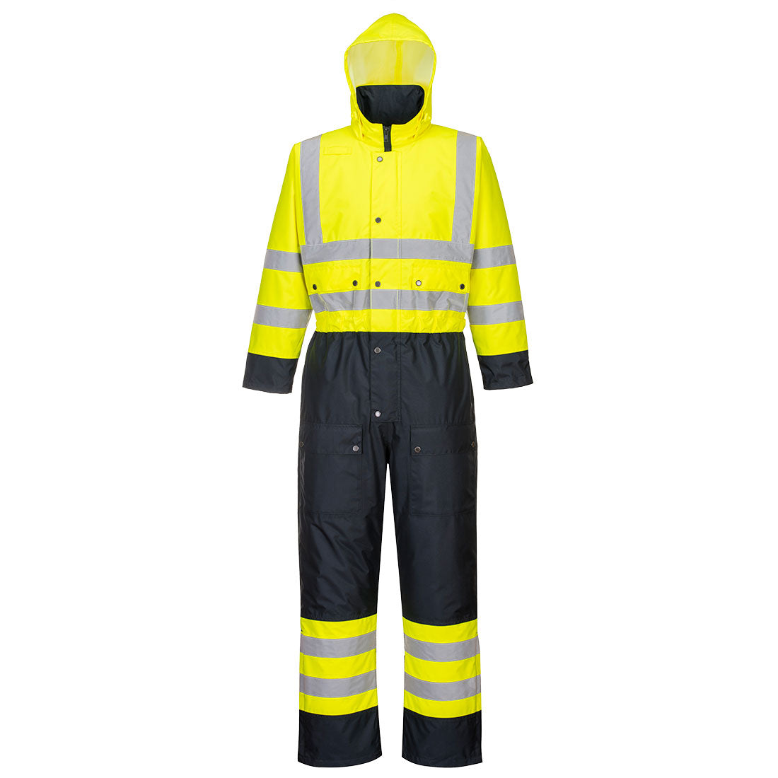 Portwest S485 Hi-Vis Contrast Coverall - Lined