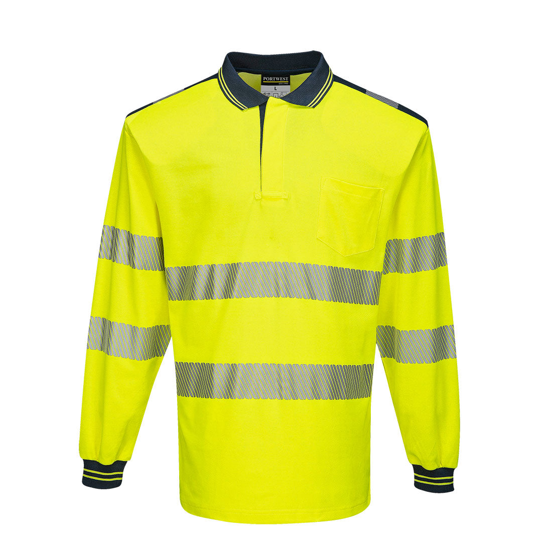 Portwest T184 PW3 Hi-Vis Polo Shirt L/S