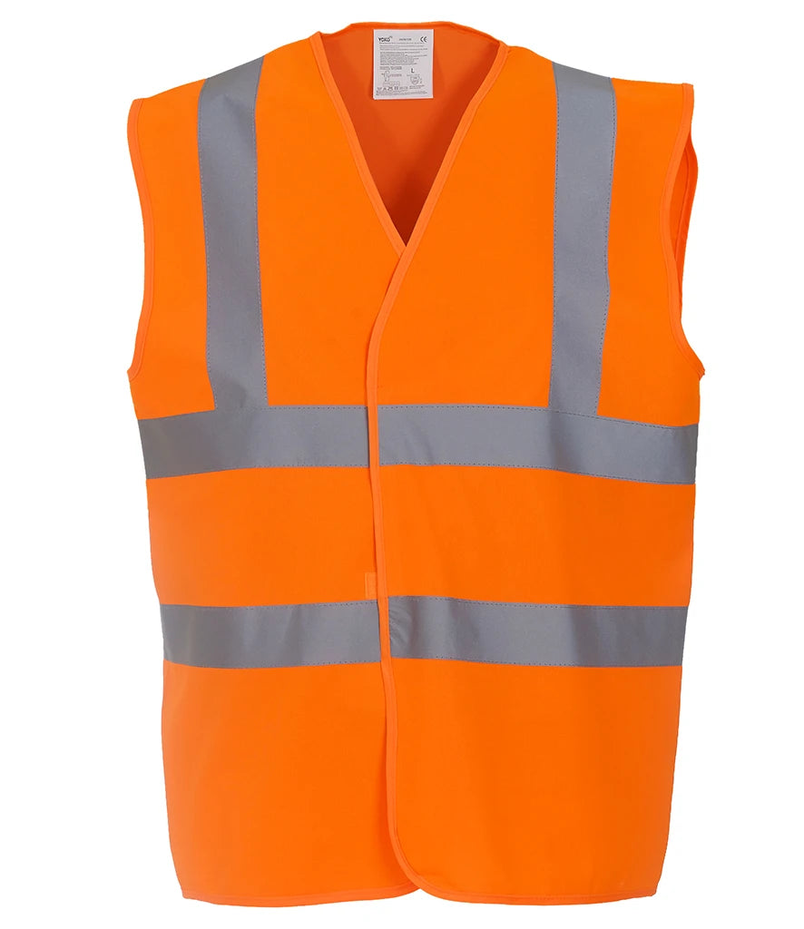 Yoko YK001 Hi Vis 2 Band And Braces Waistcoat (HVW100)