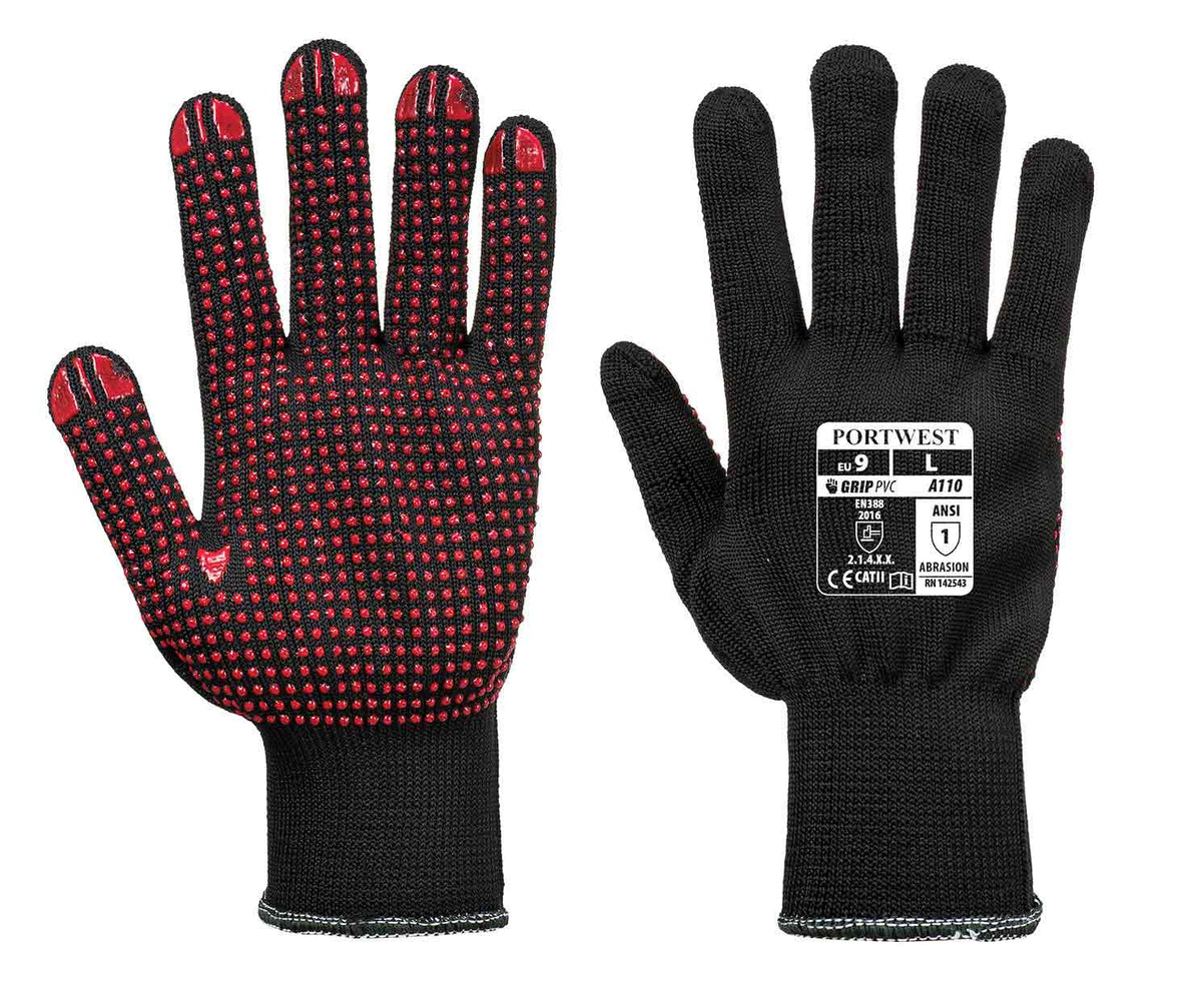 Portwest A110 Nylon Polka Dot Glove