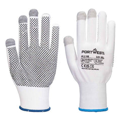 Portwest A118 Grip 13 PVC Dotted Touchscreen Glove (Pk12)