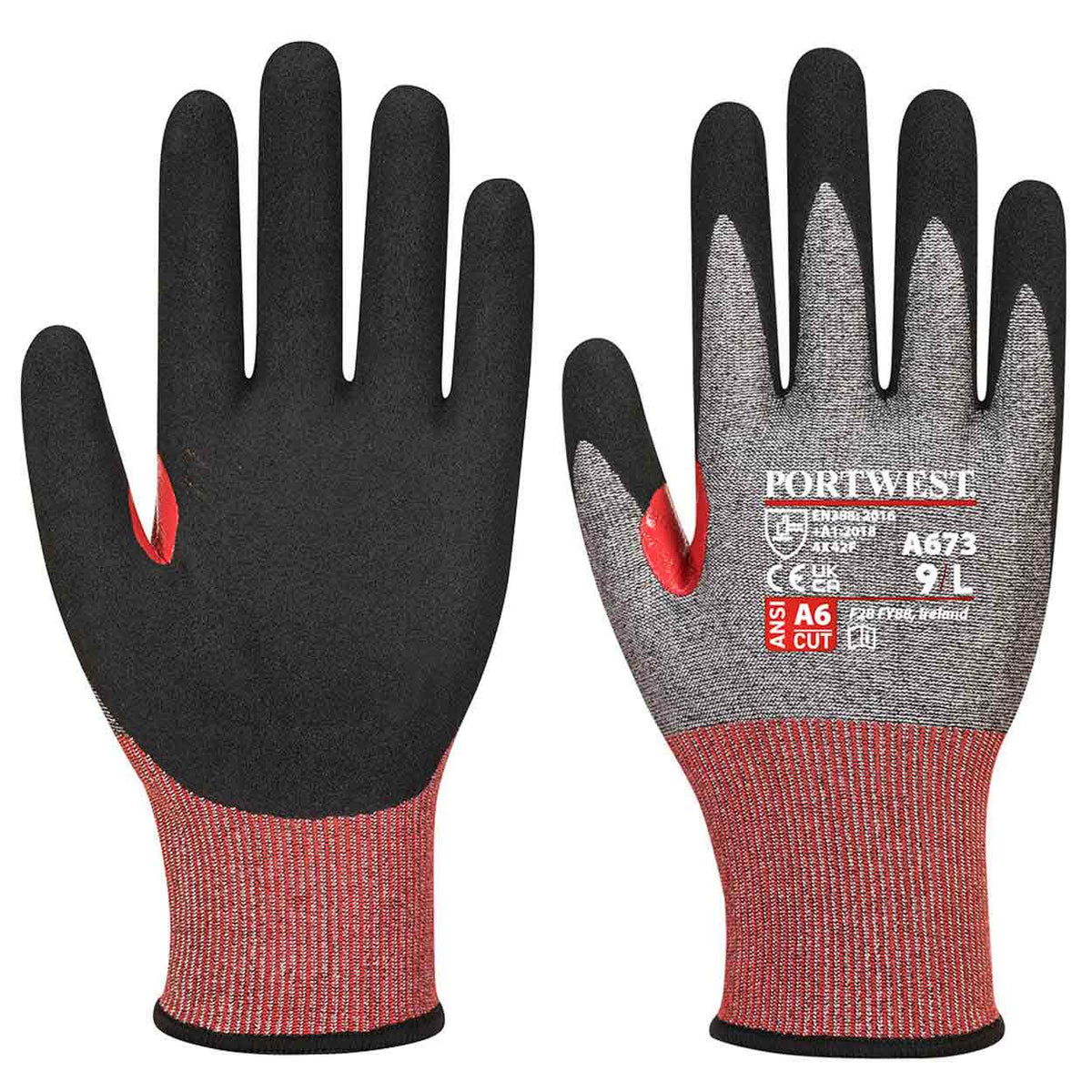 Portwest A673 AHR18 F Dark Nitrile Glove